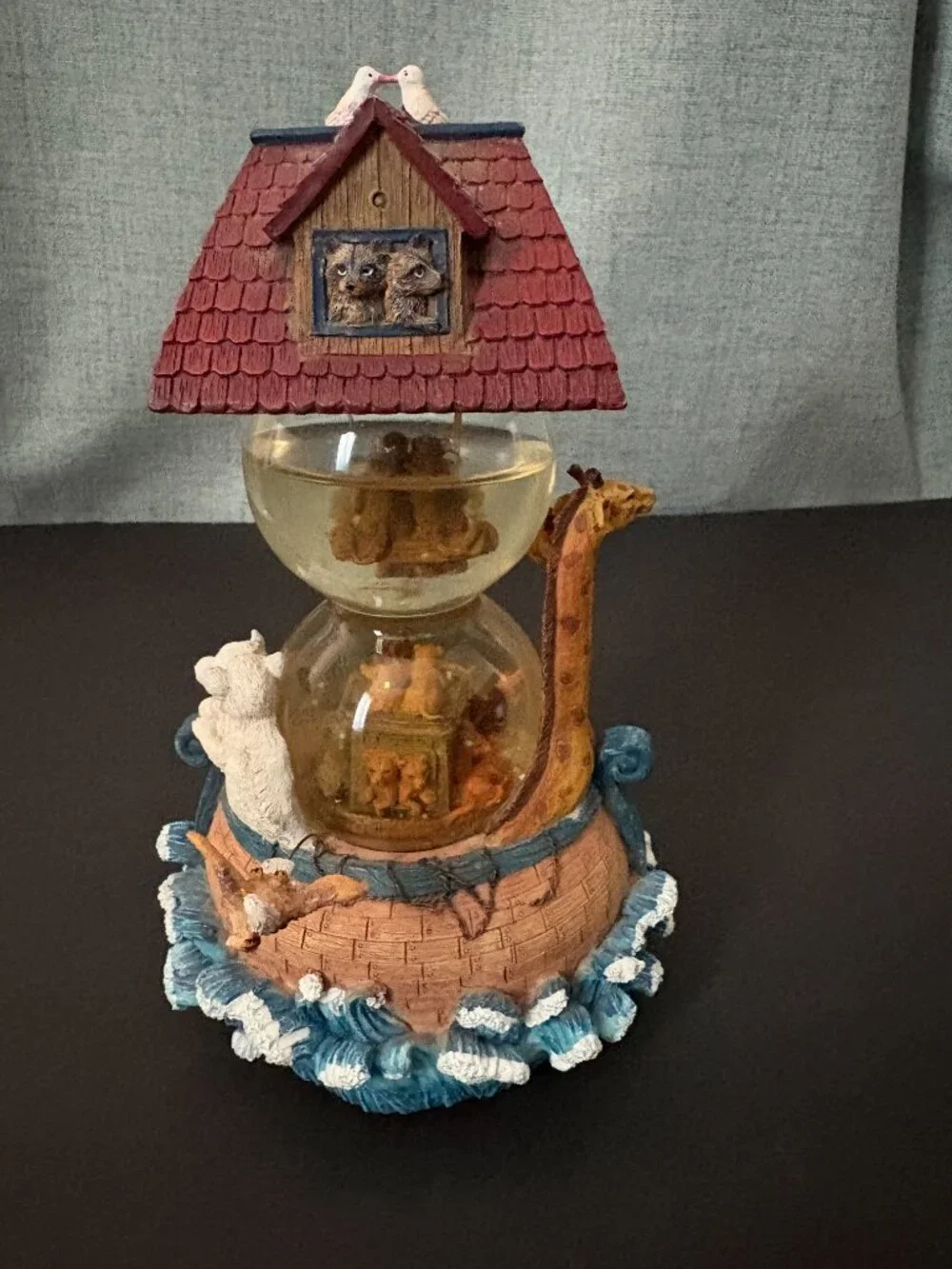 Noah's Ark Musical Double Snow Globe